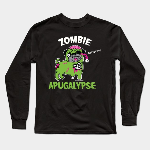 ZOMBIE APUGALYPSE Long Sleeve T-Shirt by toddgoldmanart